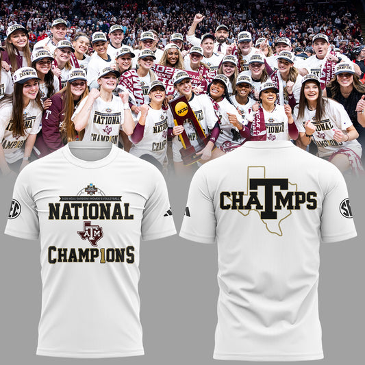 Limited Edition A&M Volleyball National Champions TShirt -ND12222502