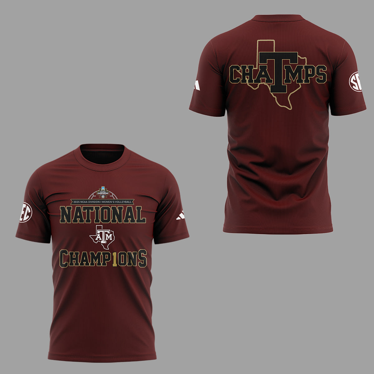 Limited Edition A&M Volleyball National Champions TShirt -ND12222503