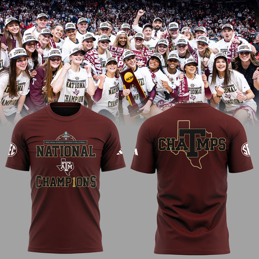Limited Edition A&M Volleyball National Champions TShirt -ND12222503