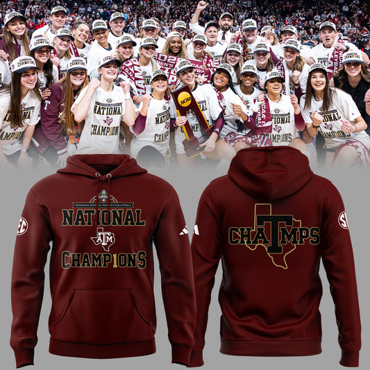 Limited Edition A&M Volleyball National Champions Hoodie-ND12222504