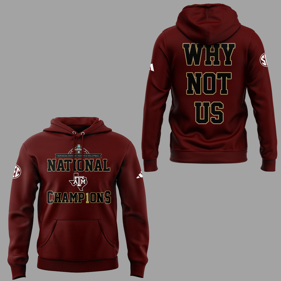 Limited Edition A&M Volleyball National Champions Hoodie-ND12222506