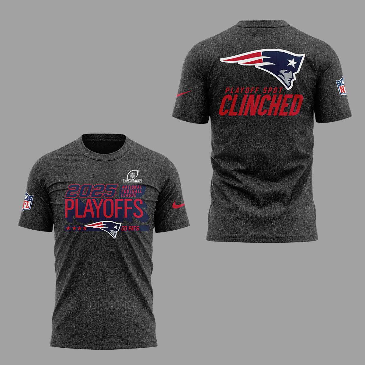 Limited Edition 2025 Patriots Playoffs Clinched Tshirt-ND12222525