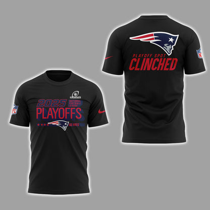 Limited Edition 2025 Patriots Playoffs Clinched Tshirt-ND12222528
