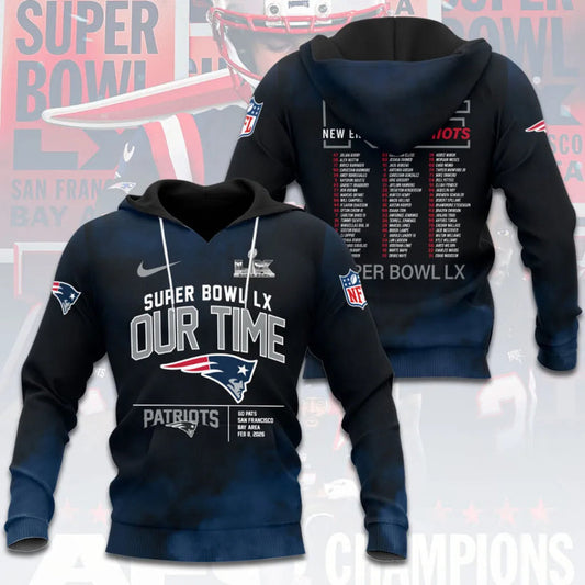 New England Patriots 2025 AFC Conference Champions Hoodie