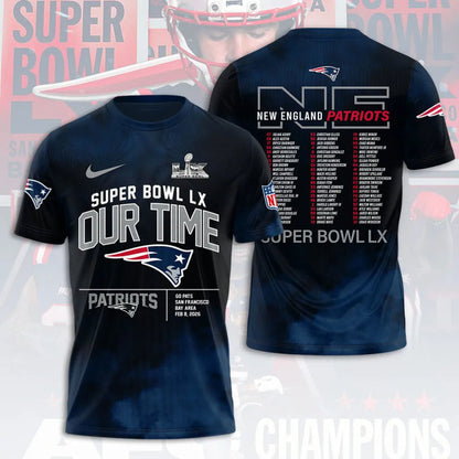New England Patriots 2025 AFC Conference Champions T-shirt