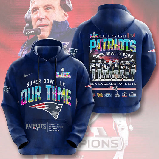New England Patriots 2025 AFC Conference Champions Hoodie