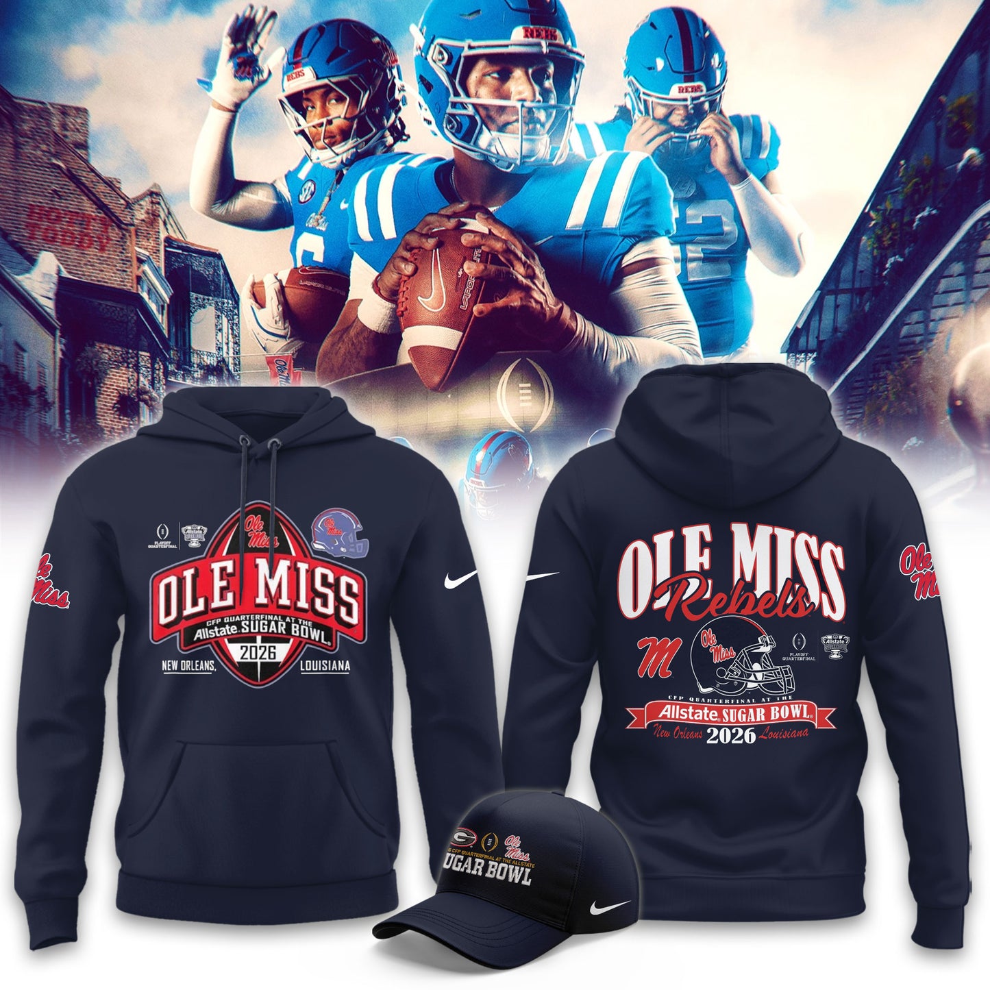 _Ole Miss Rebels 2026 AllState Sugar Bowl Limited Hoodie