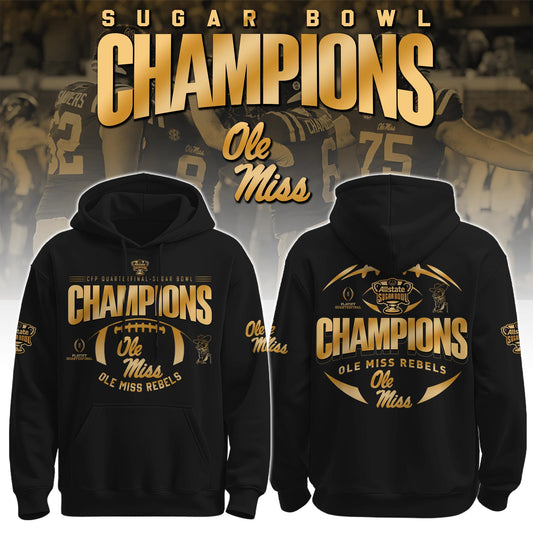 .OM Rebels Football Sugar Bowl Champions Special Hoodie Limited Edition