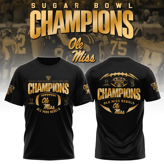 .OM Rebels Football Sugar Bowl Champions Special Tshirt Limited Edition