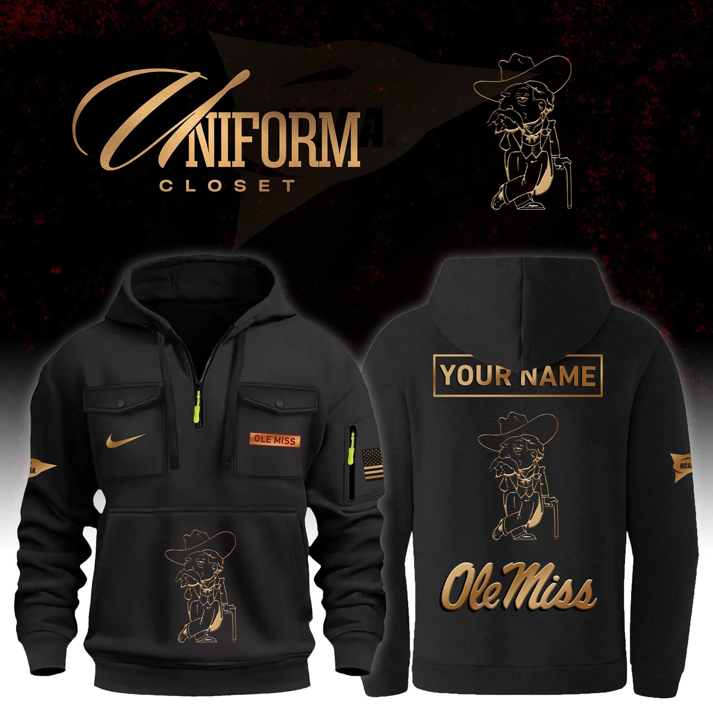 OM Football Multi Pocket Hoodie Unisex Limited Edition