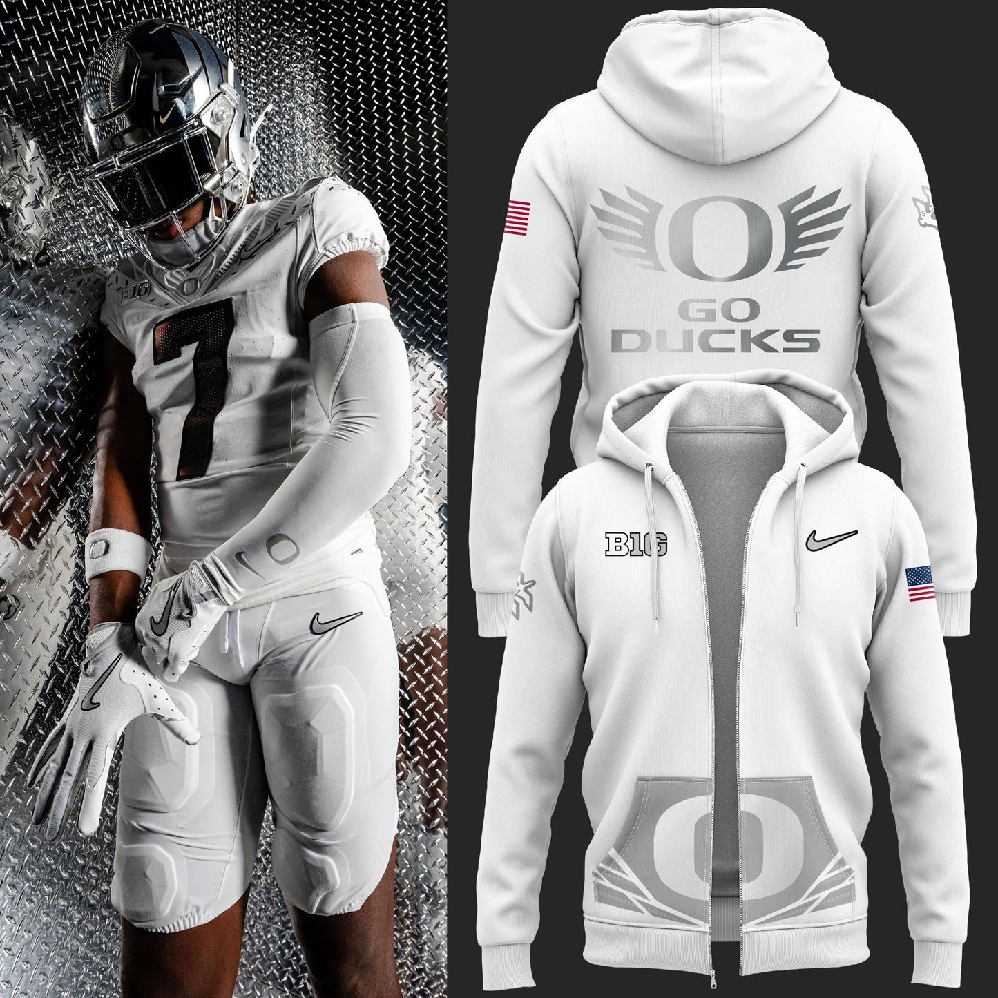 Oregon Ducks "Generation O Warp Speed" ZIP Hoodie 2024