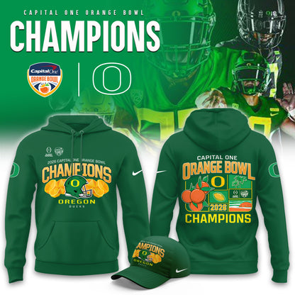 _Oregon Ducks 2026 Orange Bowl Champions Limited Hoodie