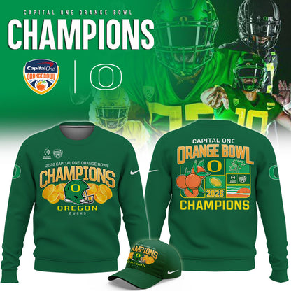 _Oregon Ducks 2026 Orange Bowl Champions Limited Sweatshirt