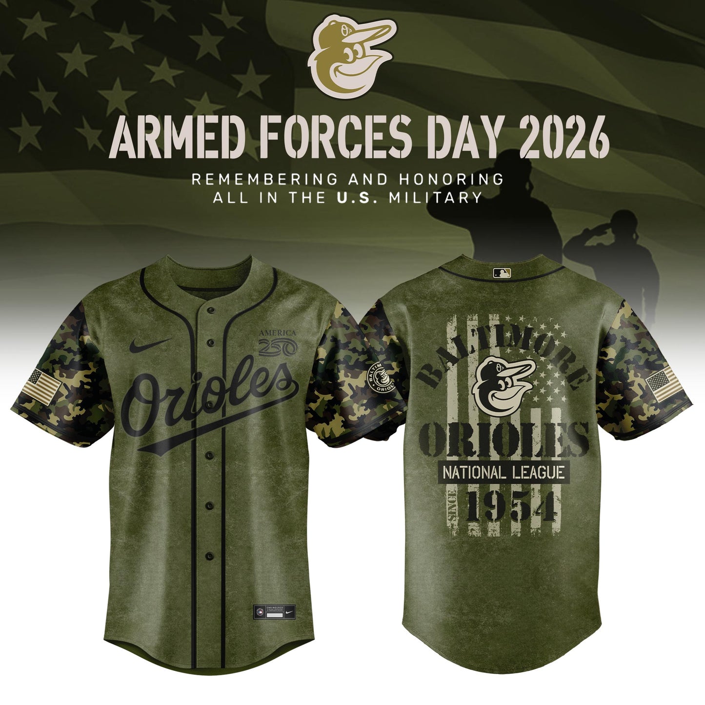 .Baseball x 2026 Armed Forces Day Limited Edition Jersey (All Team)