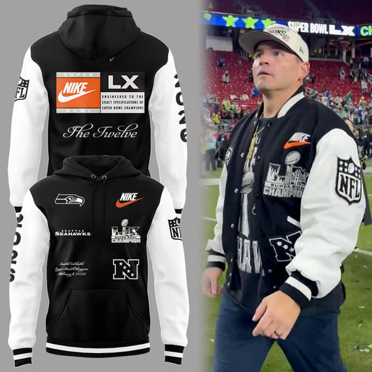 Limited Edition Seattle Seahawks Super Bowl LX Champions Hoodie