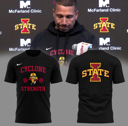 Limited Iowa State Football ” Cyclone Strength” TShirt -PA03122507