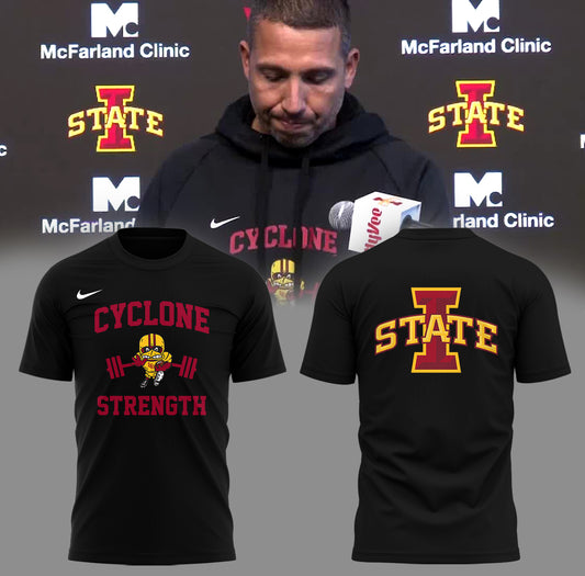 Limited Iowa State Football ” Cyclone Strength” TShirt -PA03122507