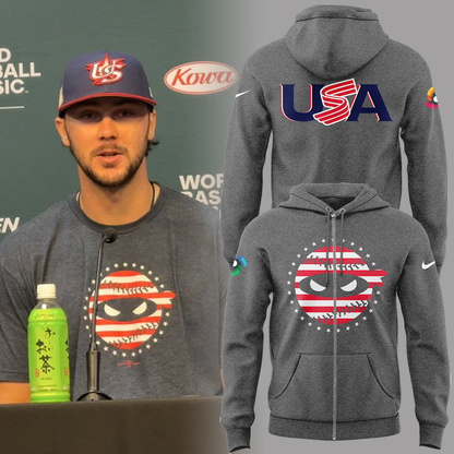 Limited Edition Ninja Usa Baseball Zip Hoodie