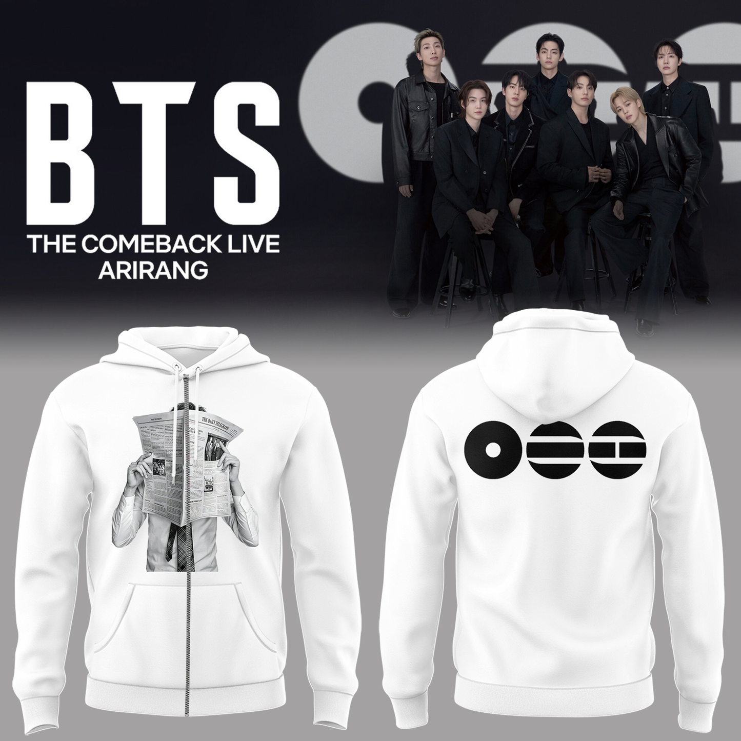 Limited Edition The Comeback Live “ARIRANG” Zip Hoodie