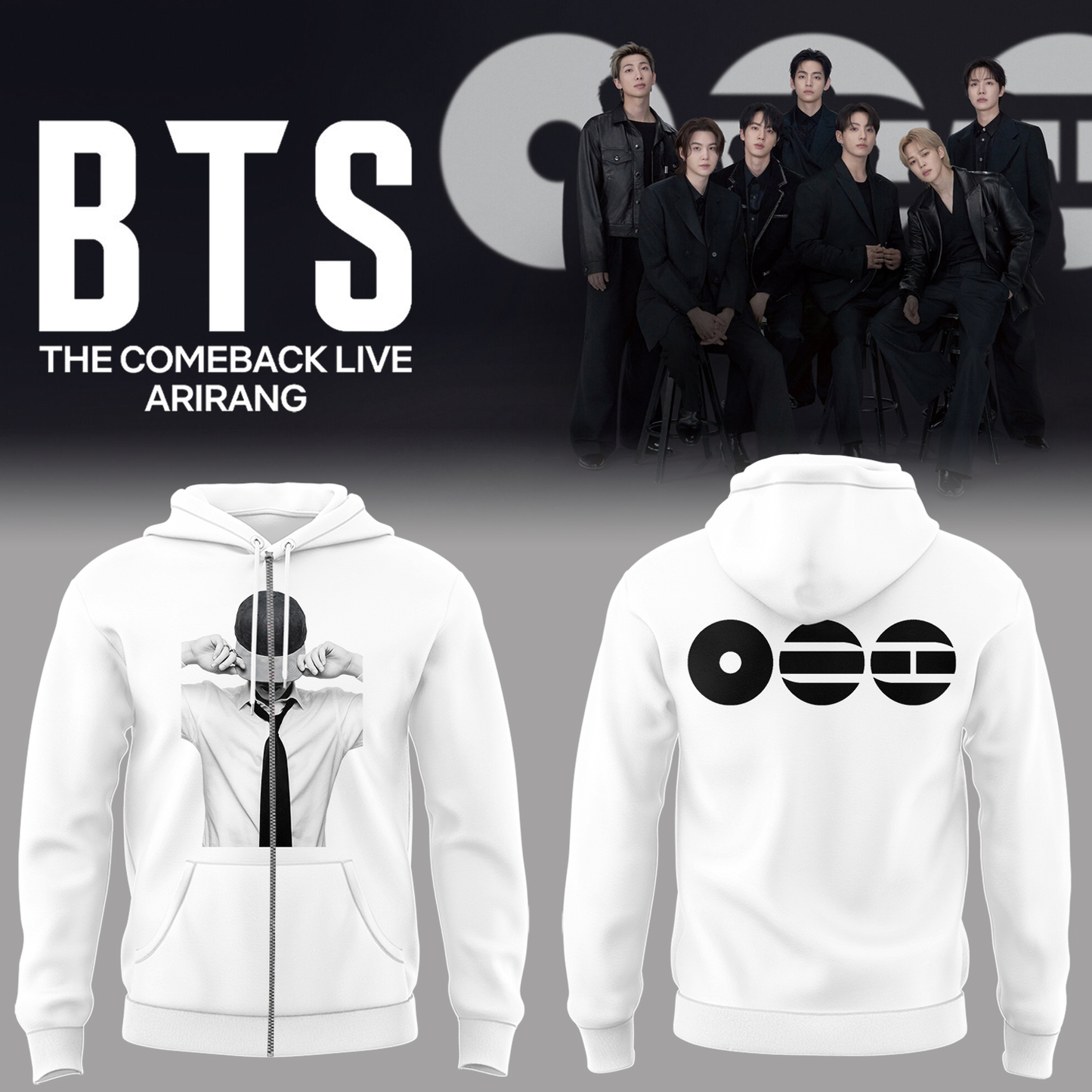 Limited Edition The Comeback Live “ARIRANG” Zip Hoodie