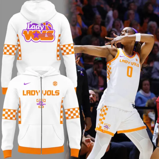 Lady Vols Basketball “We Back Pat” Uniform Zip Hoodie - Limited Edition