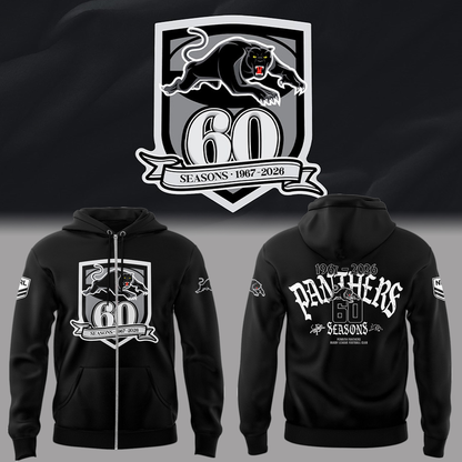 Limited Edition Panthers Celebrate 60 Years ZipHoodie
