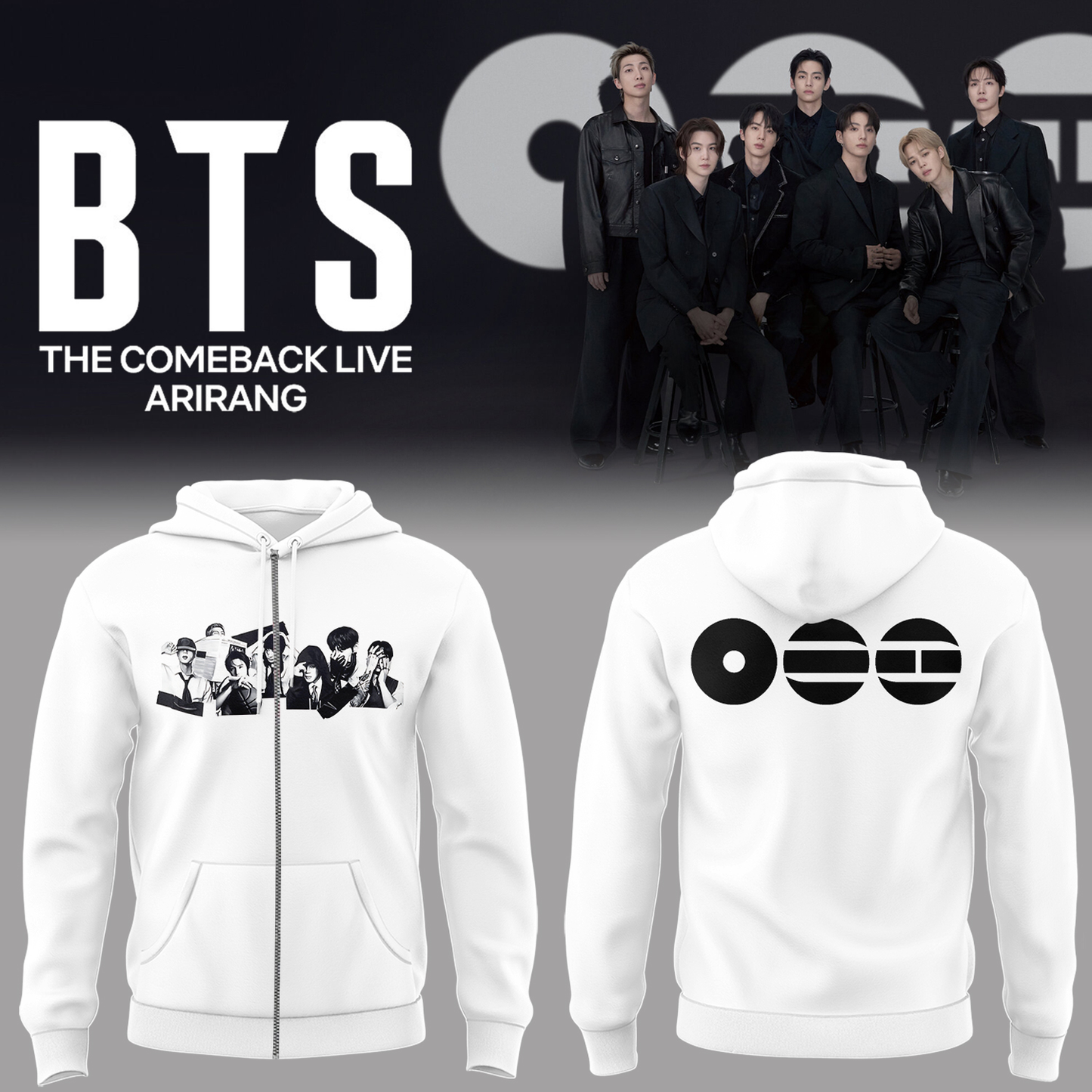Limited Edition The Comeback Live “ARIRANG” Zip Hoodie