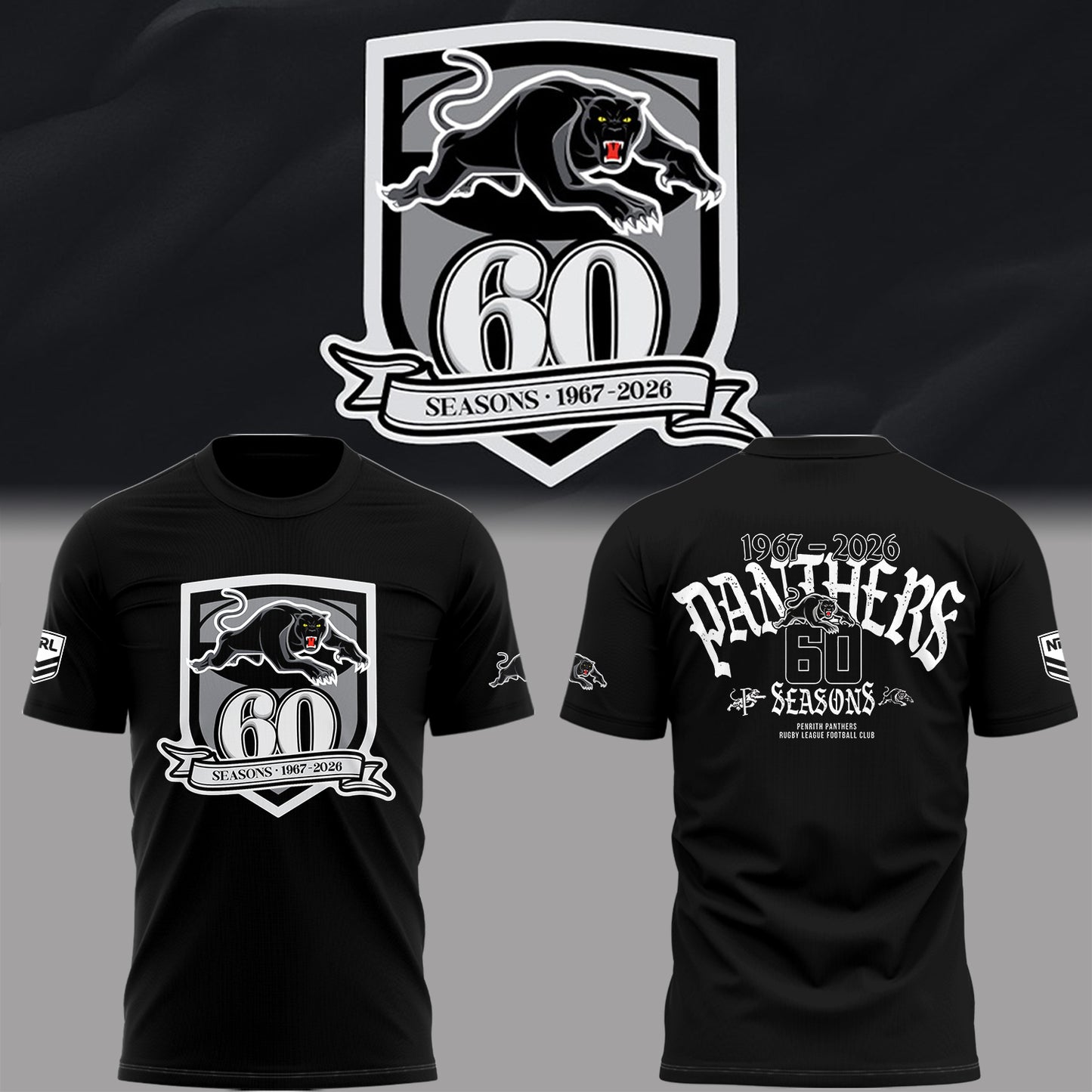 Limited Edition Panthers Celebrate 60 Years Shirt-PA032326027