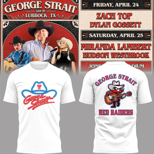 Limited Edition G. Strait x Texas Tech At Jones AT&T Stadium Tshirt
