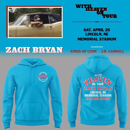 Limited Edition “With Heaven On Tour 2026” at Memorial Stadium Hoodie