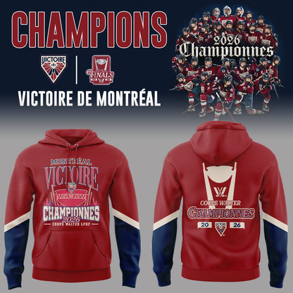Limited Edition 2026 PWHL WALTER CUP CHAMPIONS Hoodie-PA052126004