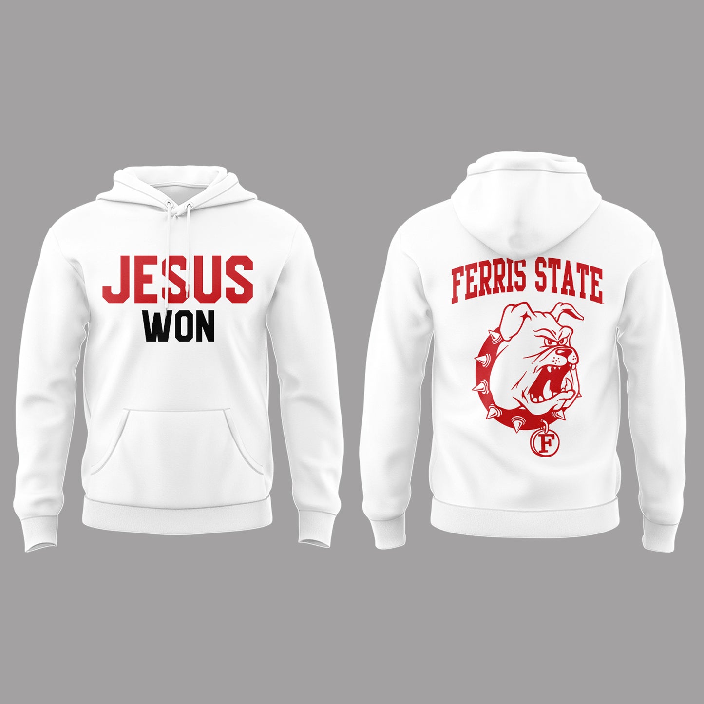 Limited Edition Ferris St. Football x Jesus Won 2025 Hoodie-PA091525025