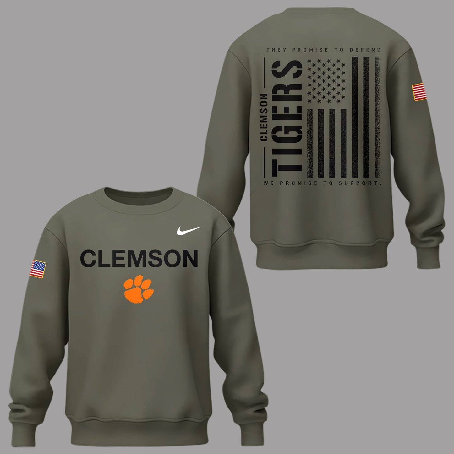Limited Edition Clemson Military Appreciation Sweatshirt-PA112425006
