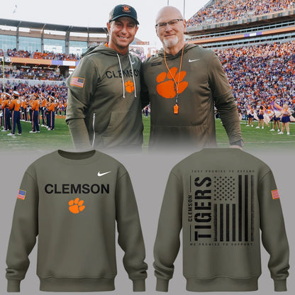 Limited Edition Clemson Military Appreciation Sweatshirt-PA112425006