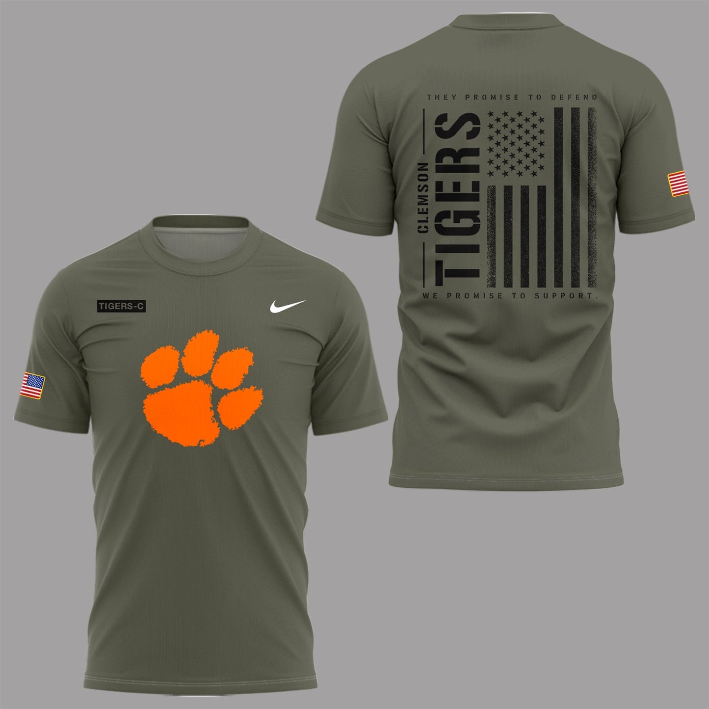 Limited Edition Clemson Military Appreciation T-Shirt-PA112425008