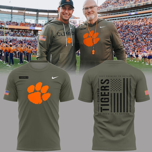 Limited Edition Clemson Military Appreciation T-Shirt-PA112425008