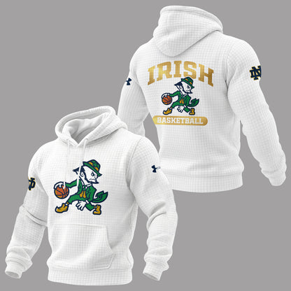 Limited Edition ND Basketball New Logo Waffle Hoodie-PA121025001