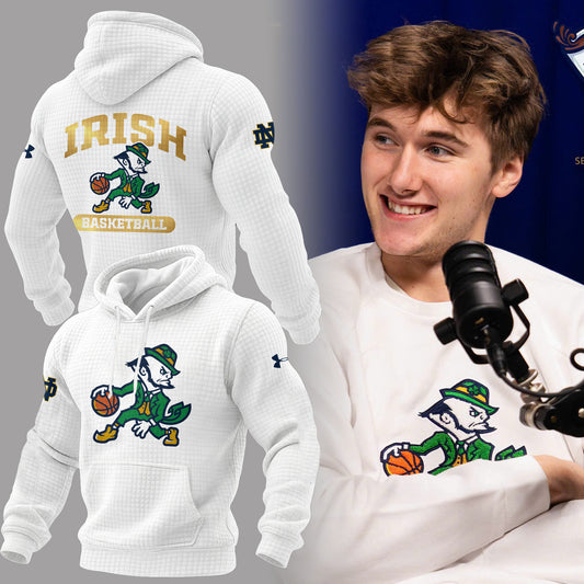 Limited Edition ND Basketball New Logo Waffle Hoodie-PA121025001