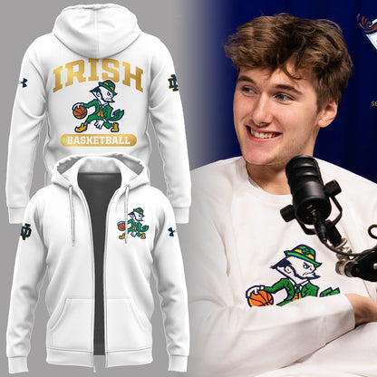 Limited Edition ND Basketball New Logo Zip Hoodie-PA121025004