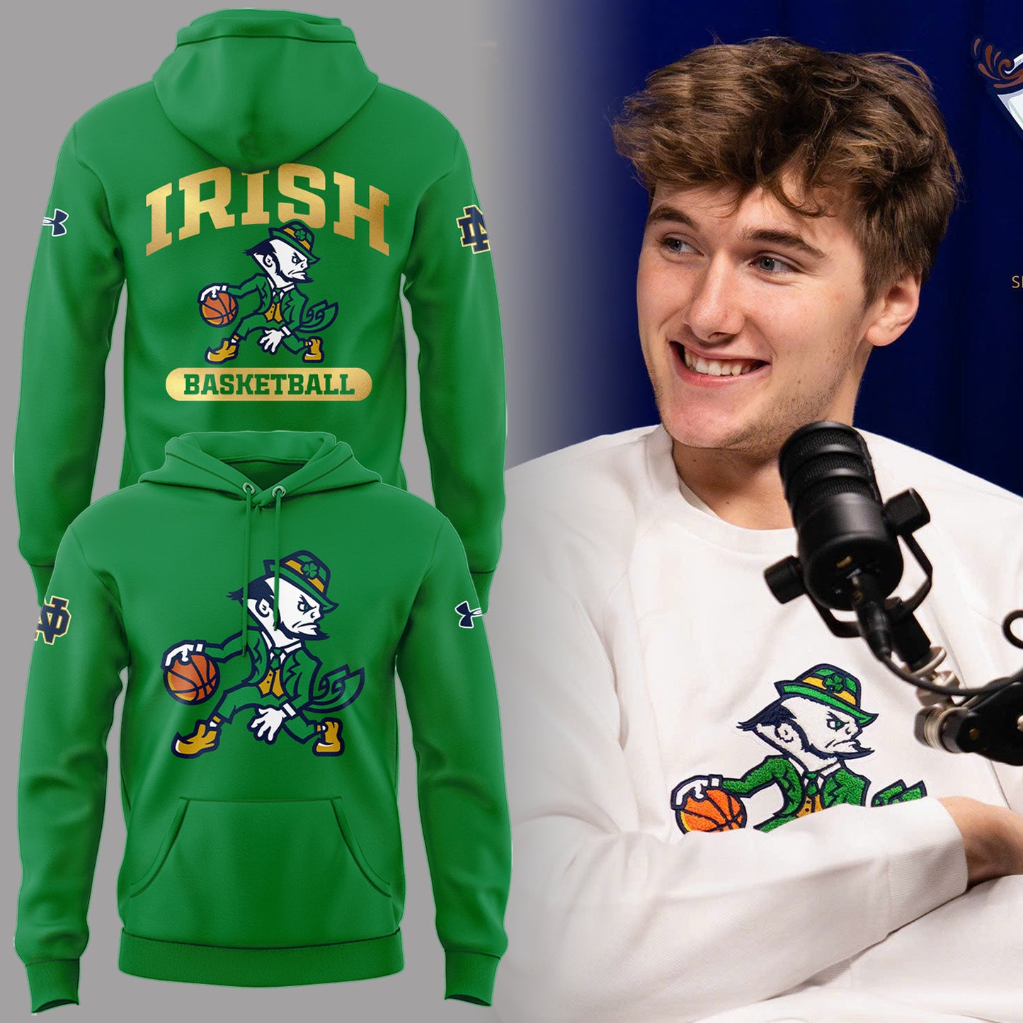 Limited Edition ND Basketball New Logo Hoodie-PA121025006