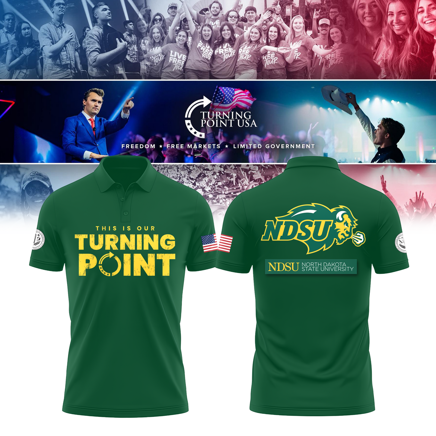 North Dakota State University Freedom Polo
