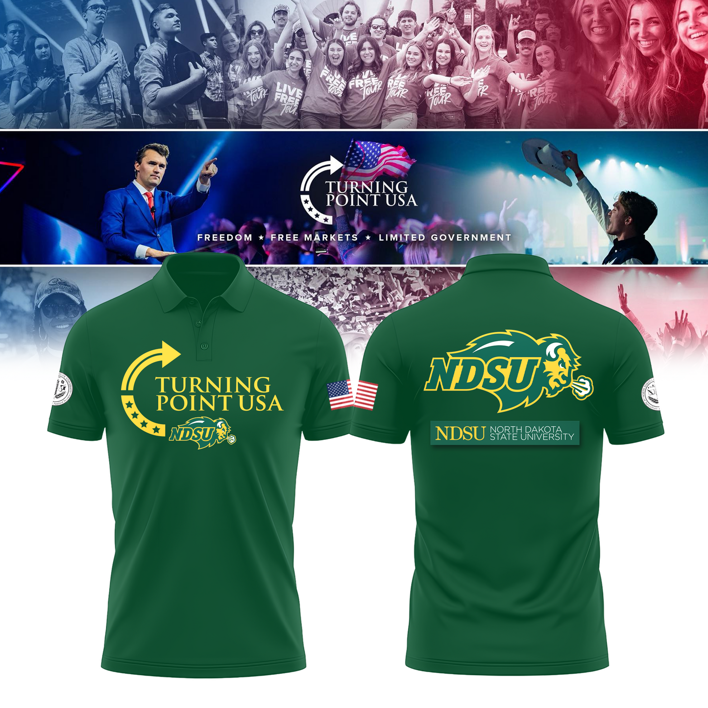 North Dakota State University Freedom Polo