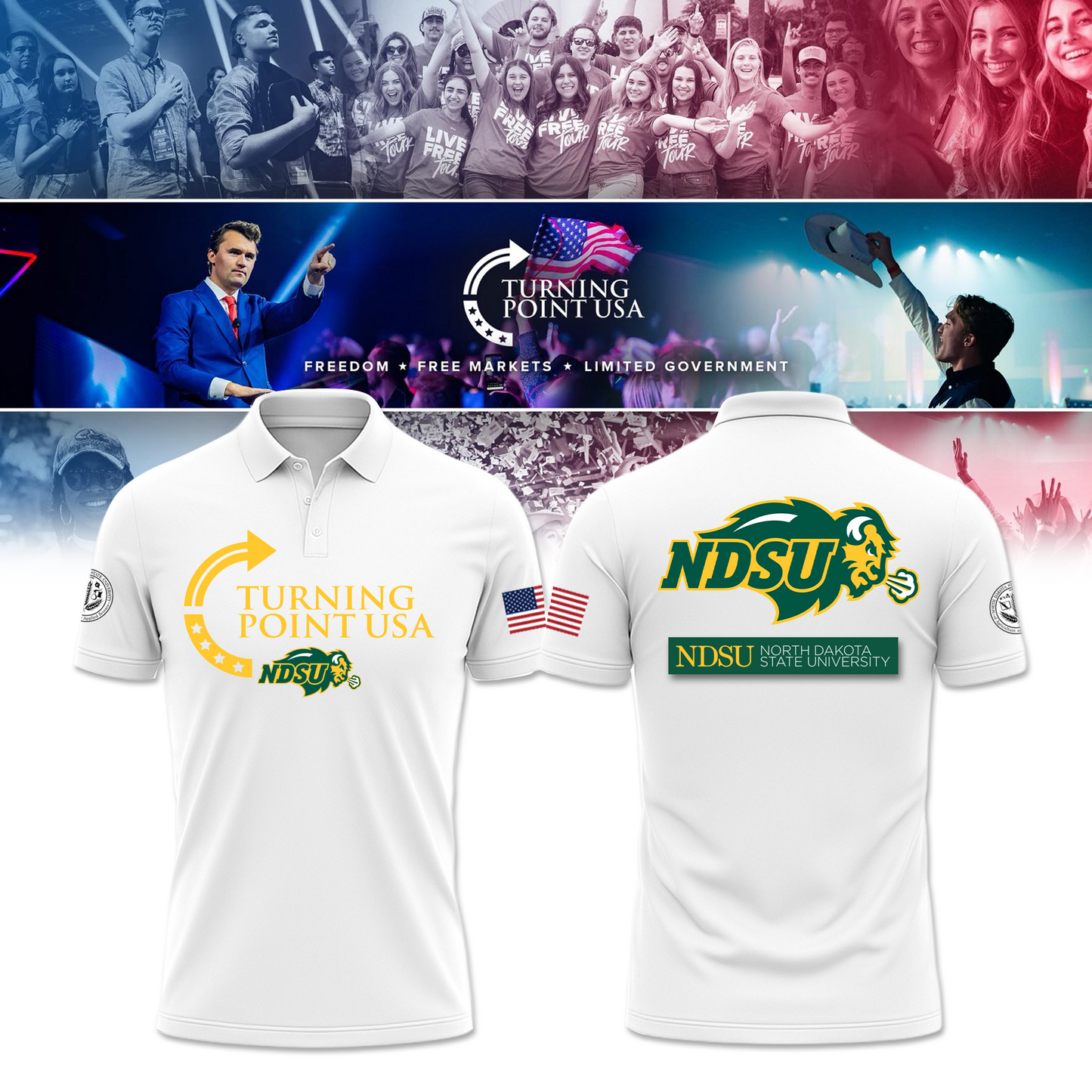 North Dakota State University Freedom Polo