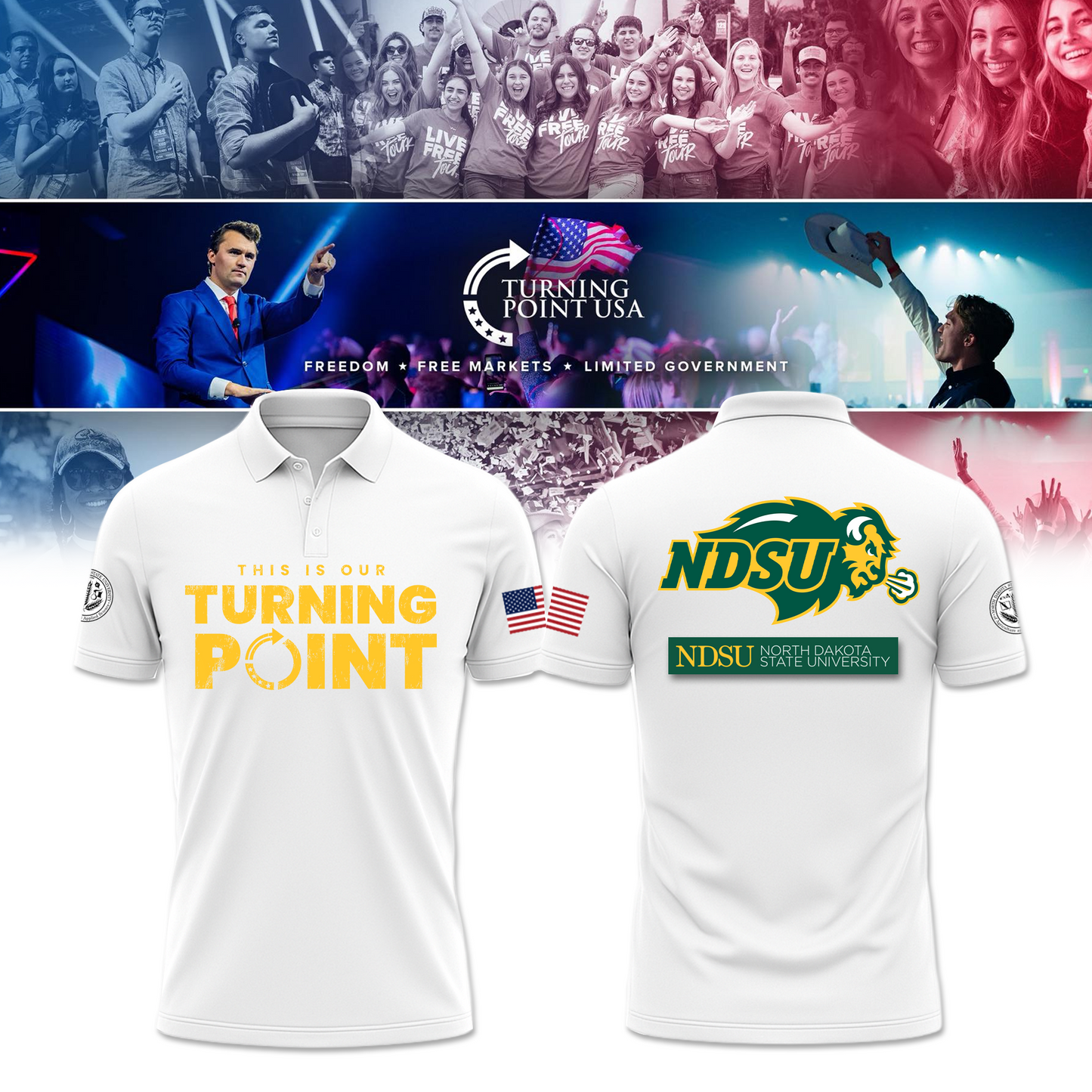 North Dakota State University Freedom Polo