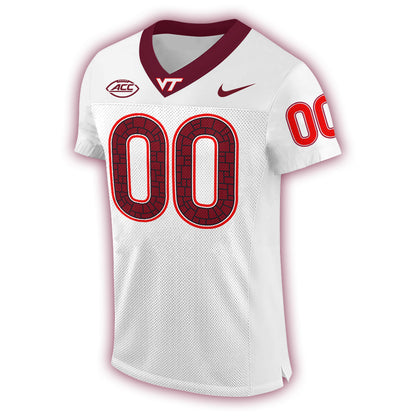 Virginia Tech Hokies Football 2024 White Limited Custom Jersey-PU07132401
