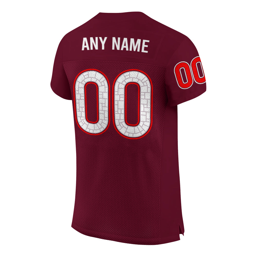 Virginia Tech Hokies Football 2024 Red Limited Custom Jersey-PU07132402