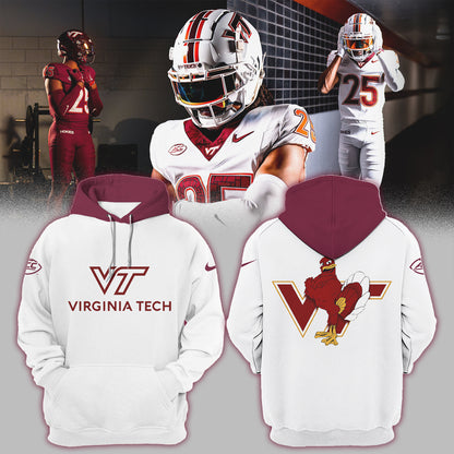 Virginia Tech Hokies Football 2024 White Limited Hoodie-PU07132403