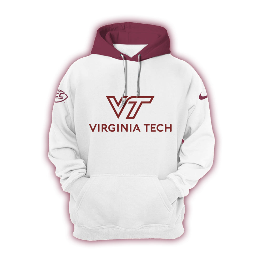 Virginia Tech Hokies Football 2024 White Limited Hoodie-PU07132403