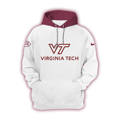 Virginia Tech Hokies Football 2024 White Limited Hoodie-PU07132403
