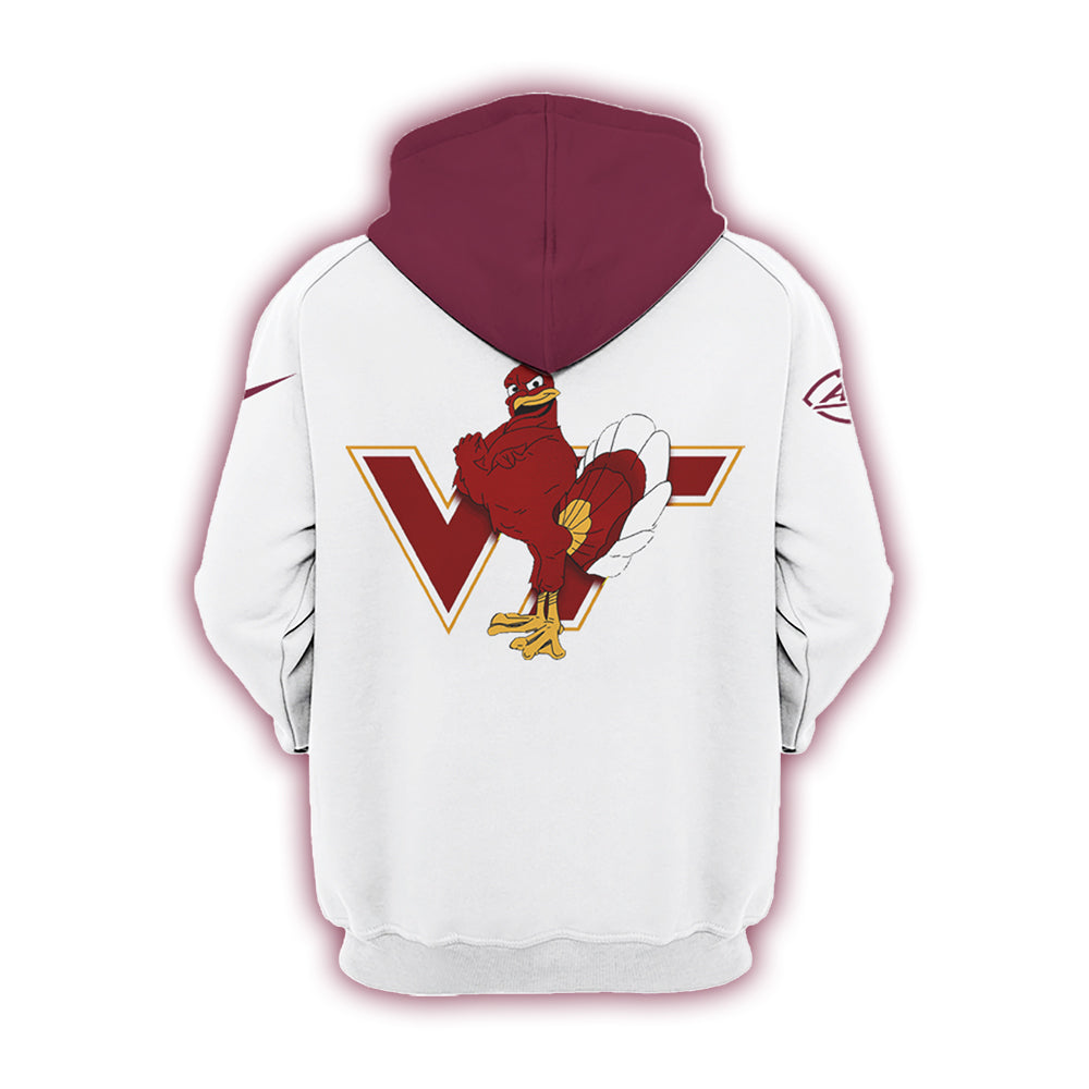 Virginia Tech Hokies Football 2024 White Limited Hoodie-PU07132403
